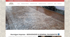 Desktop Screenshot of generalpavimentos.com