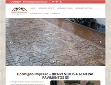 Tablet Screenshot of generalpavimentos.com